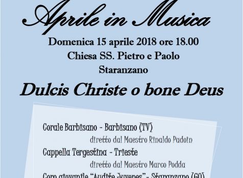 Aprile in Musica – Staranzano (GO) – 15 Aprile 2018